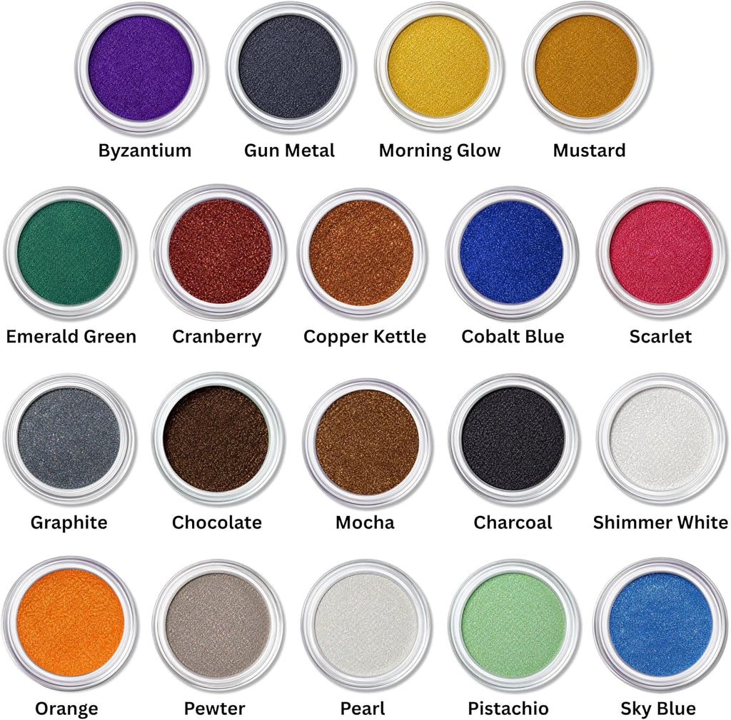 PCP Metallic color chart - all 19 colors