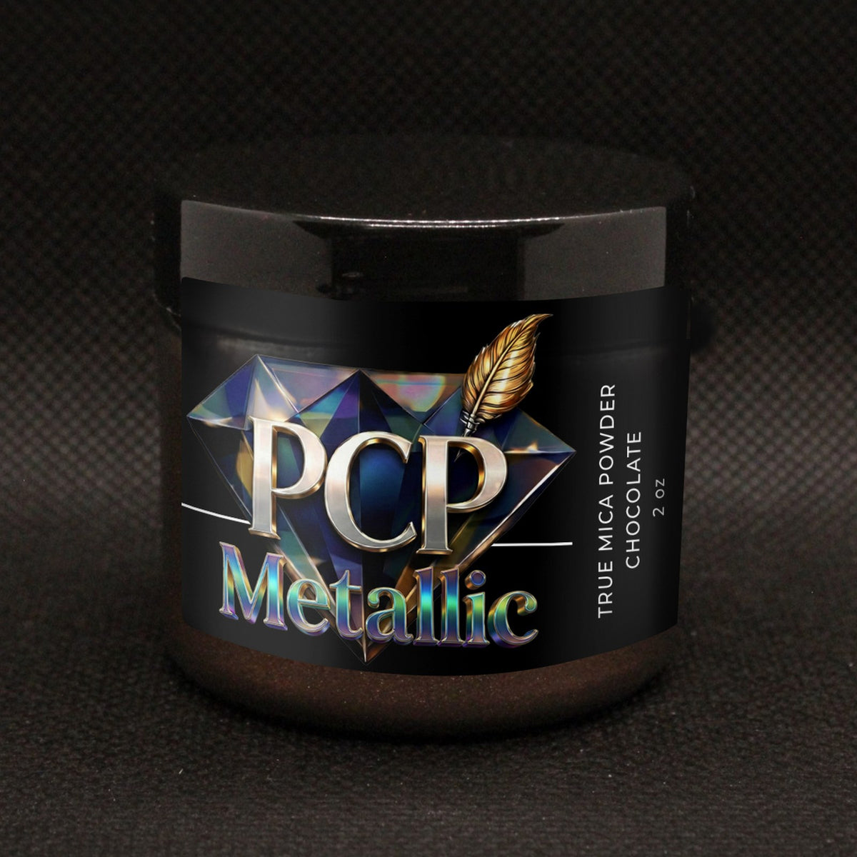PCP Metallic Mica Powder - Chocolate, 2 oz jar
