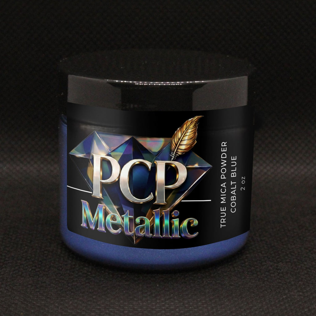 PCP Metallic Mica Powder - Cobalt Blue, 2 oz jar