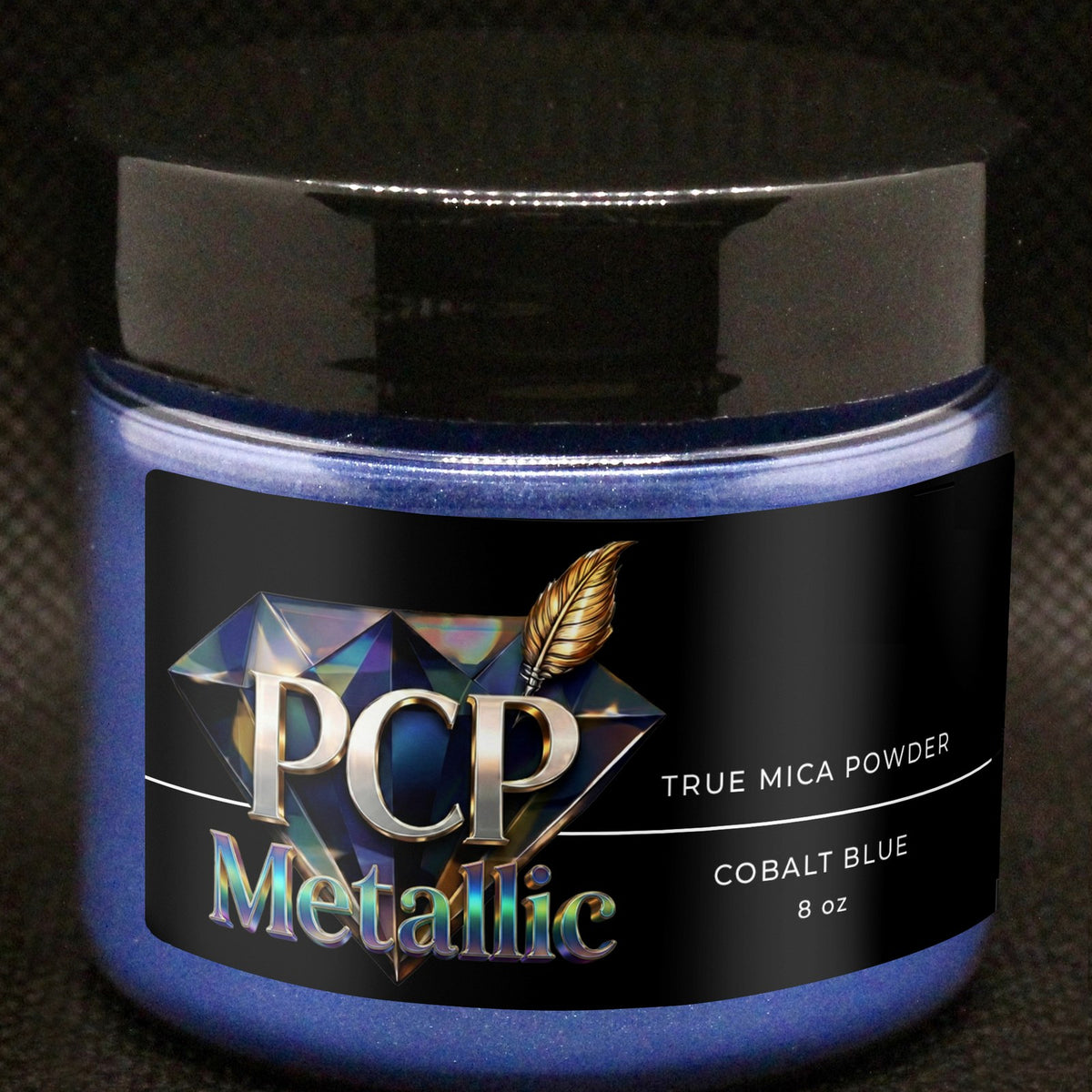 PCP Metallic Mica Powder - Cobalt Blue, 8 oz jar