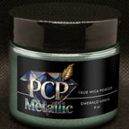 PCP Metallic Mica Powder - Emerald Green, 8 oz jar