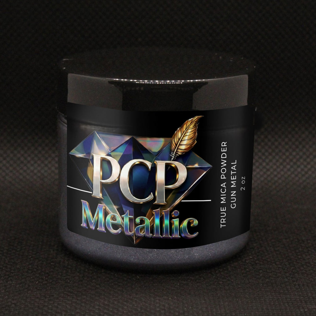 PCP Metallic Mica Powder - Gun Metal, 2 oz jar