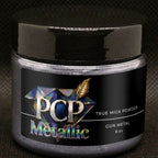 PCP Metallic Mica Powder - Gun Metal, 8 oz jar