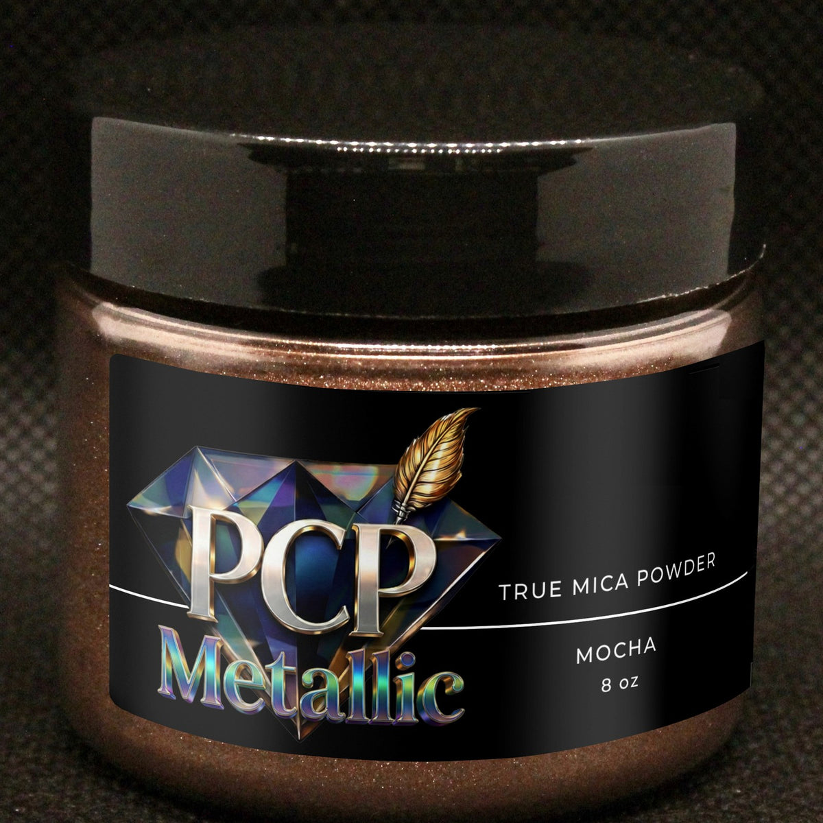 PCP Metallic Mica Powder - Mocha, 8 oz jar