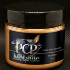 PCP Metallic Mica Powder - Mustard, 8 oz jar