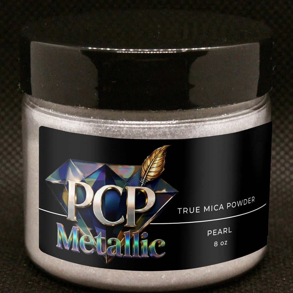 PCP Metallic Mica Powder - Pearl, 8 oz jar