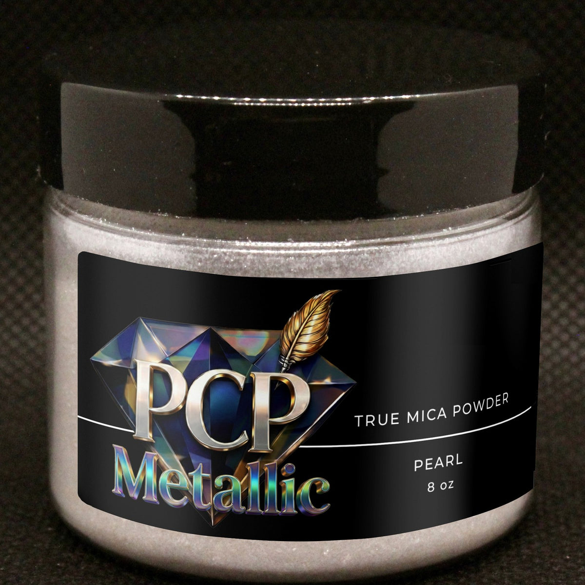 PCP Metallic Mica Powder - Pearl, 8 oz jar
