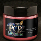 PCP Metallic Mica Powder - Scarlet, 8 oz jar