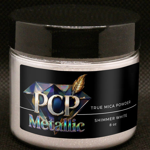 PCP Metallic Mica Powder - Shimmer White, 8 oz jar