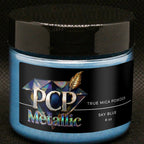 PCP Metallic Mica Powder - Sky Blue, 8 oz jar